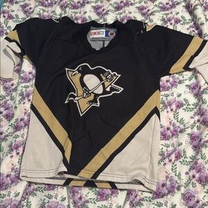 Vintage KIDS Lemieux penguins Jersey